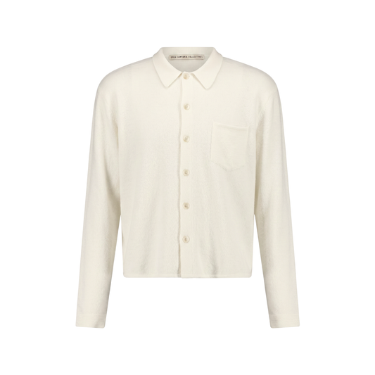 Pablo Cropped Unlined Felted Cashmere Shirt