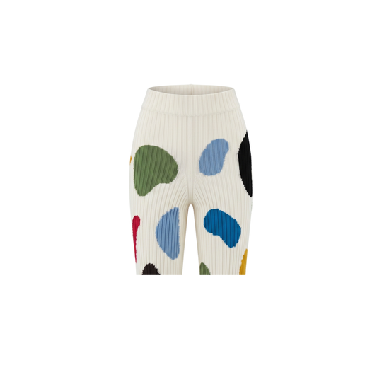 Intarsia Rib Silk Shorts