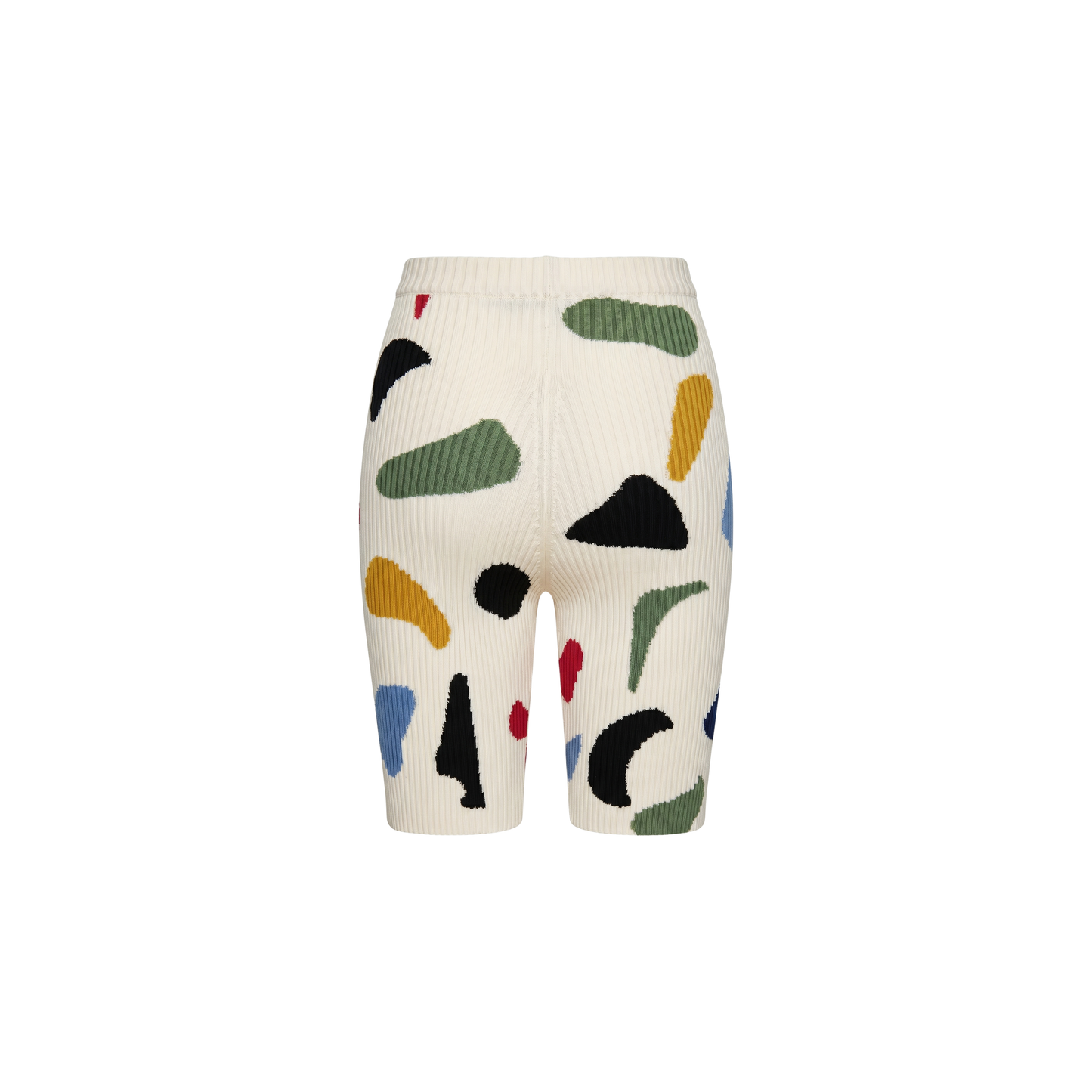 Intarsia Rib Silk Shorts