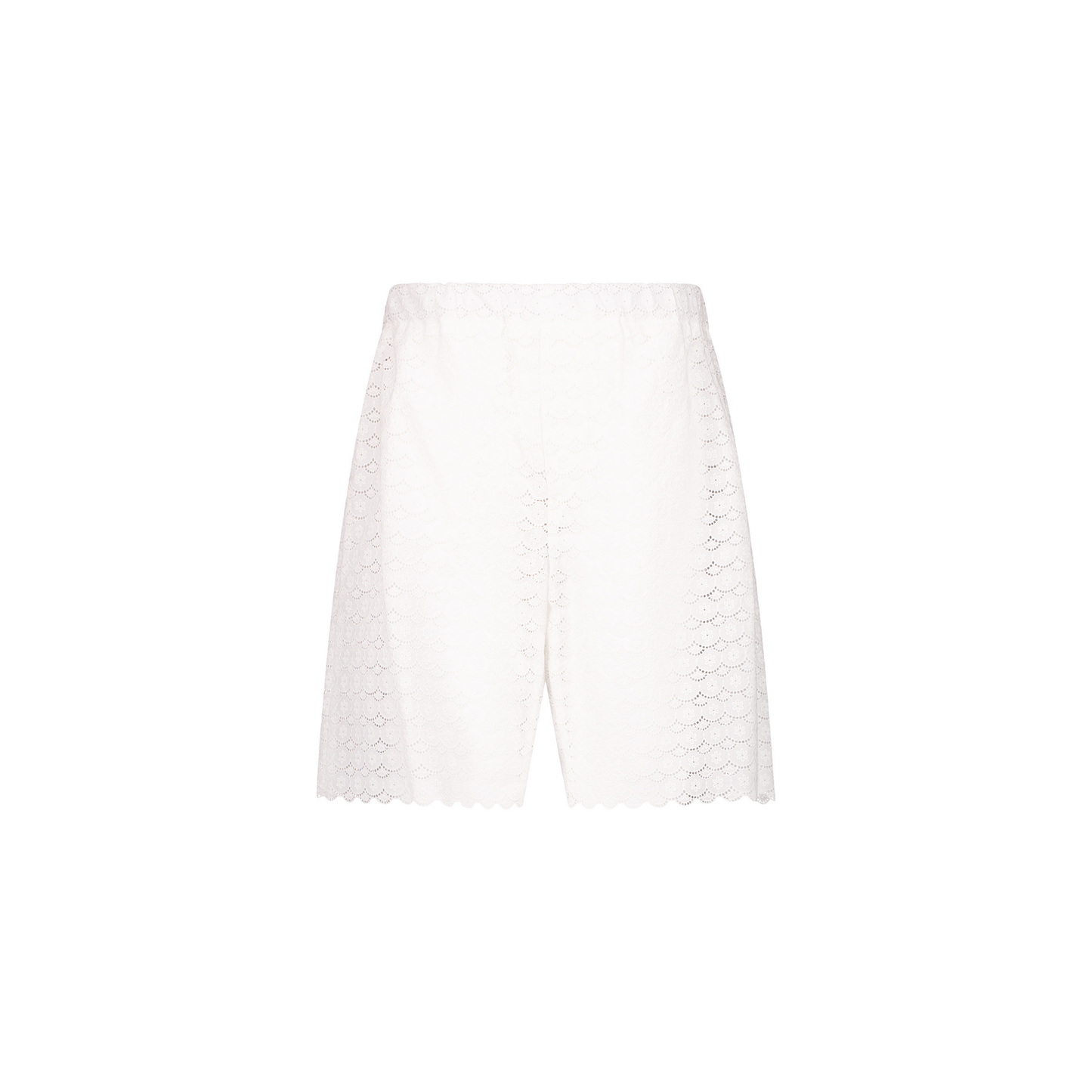 Neil Exaggerated Unlined Flower Cotton Lace Drawstring Shorts