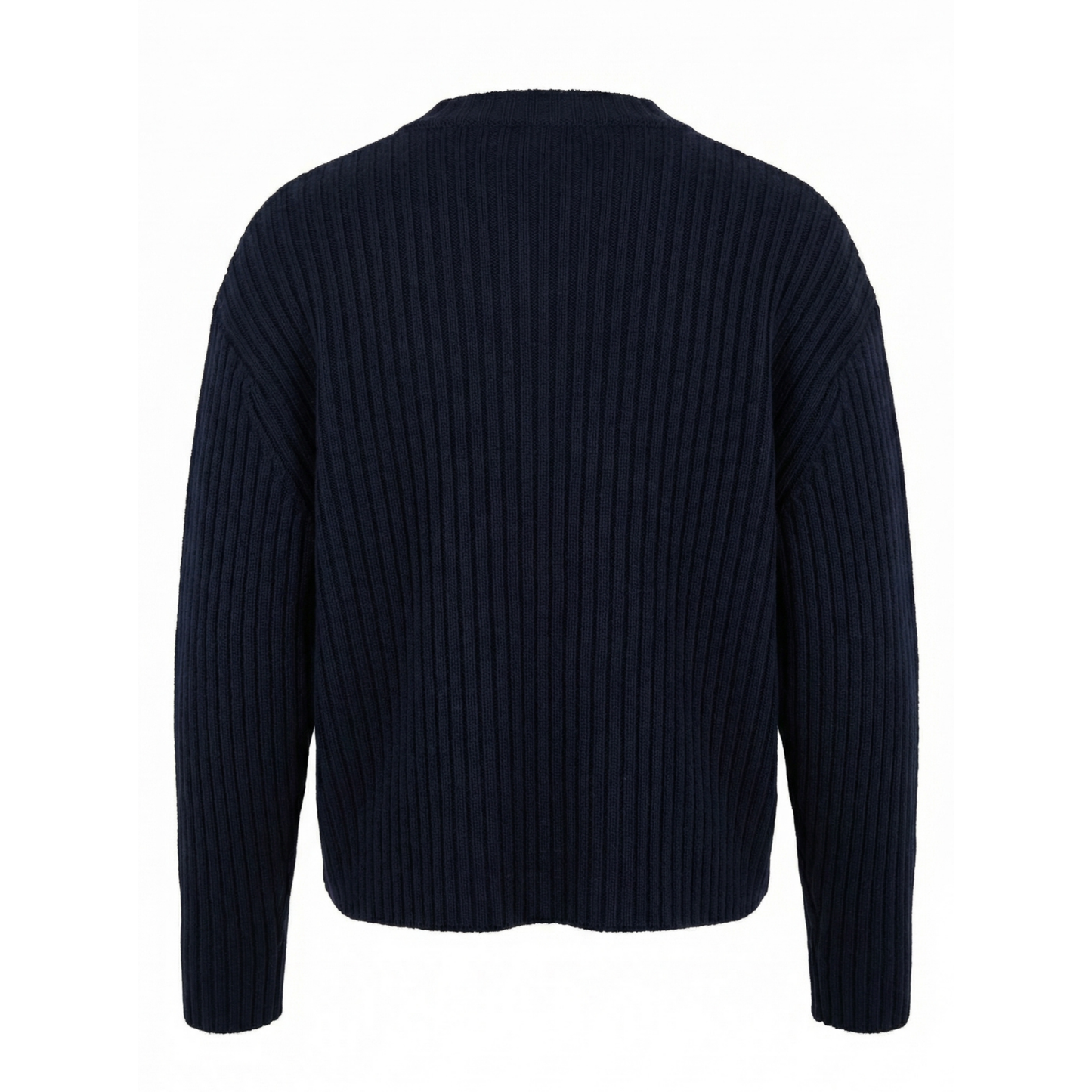 Pier Military Wool Cashmere Crew Neck in Midnight Blue