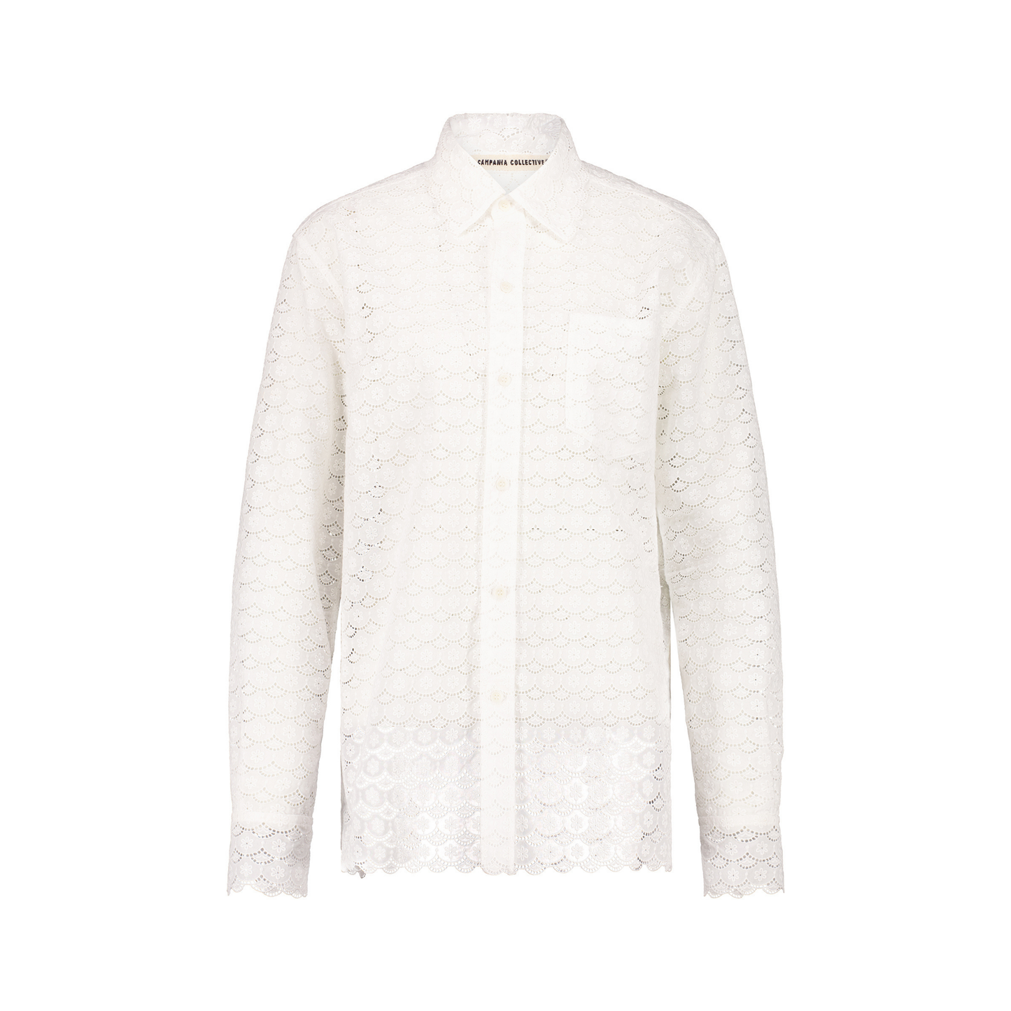 Pablo Unlined Flower Lace Cotton Shirt