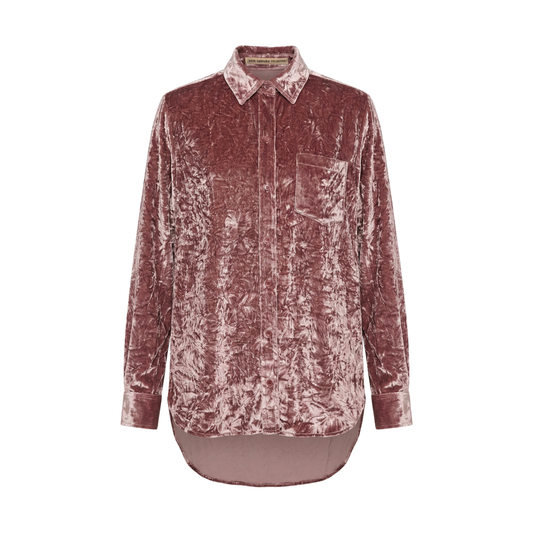 Pablo Exaggerated Crushed Velvet Unlined Shirt