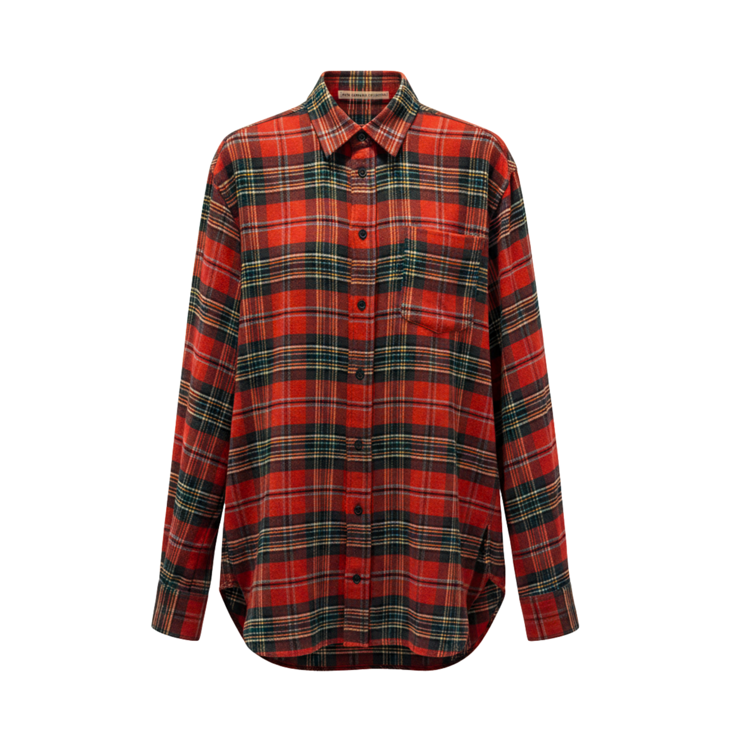 Pablo Exaggerated Cotton Tartan Unlined Shirt