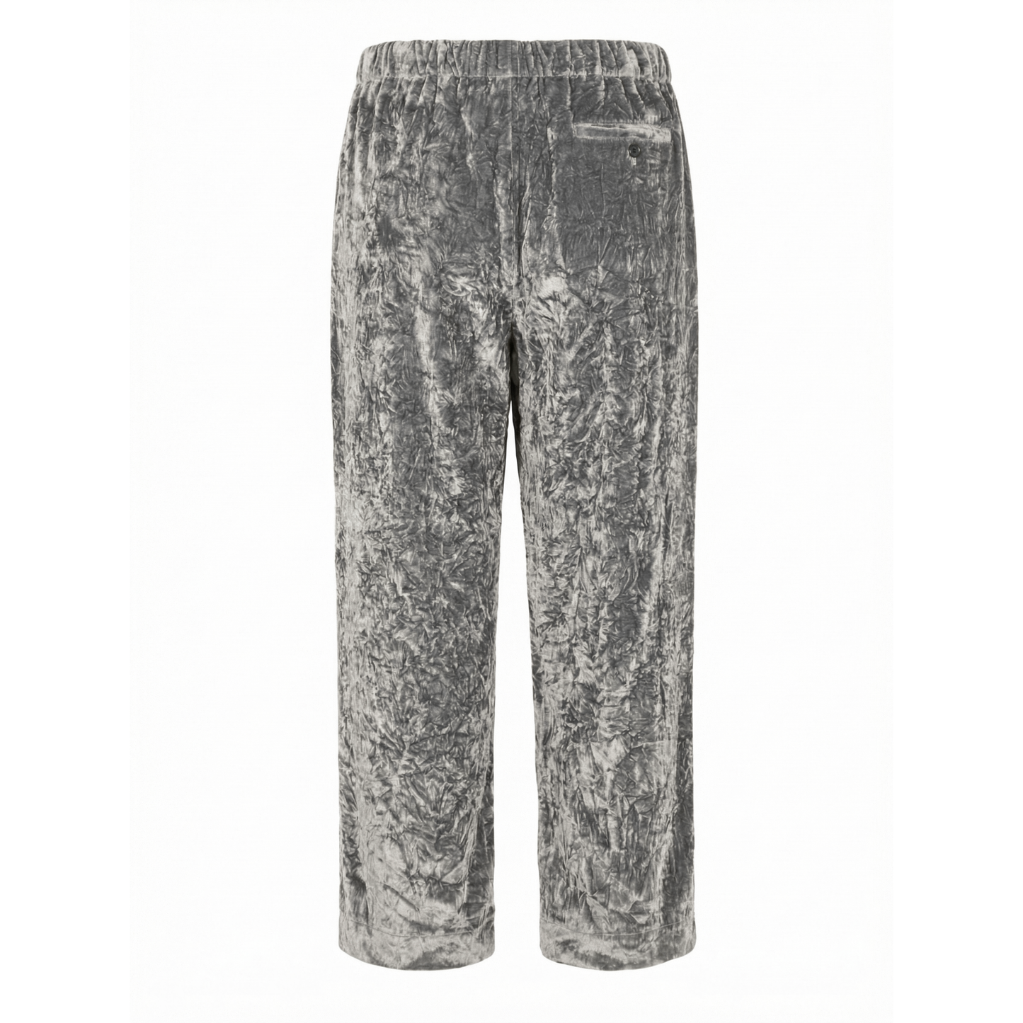 Trace Pleated Crushed Velvet Drawstring Trousers