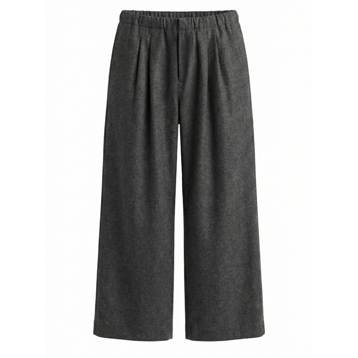 Trace Pleated Midweight Felted Wool Drawstring Trousers