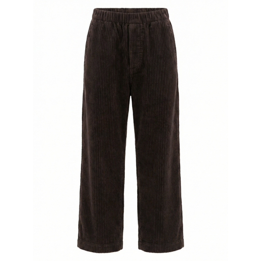 Ed Unlined Exaggerated Cotton Corduroy Drawstring Trousers