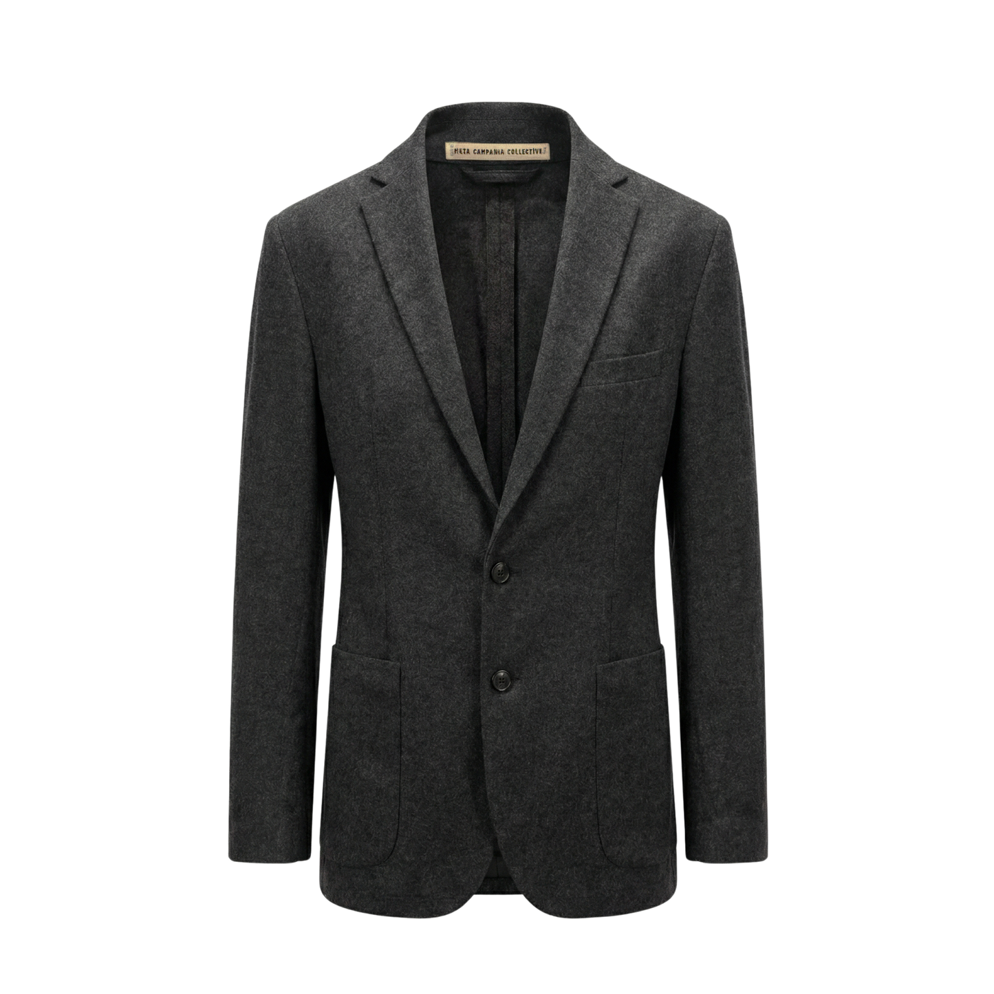 Udo Cuff Unlined Midweight Felted Wool 2 Button Notch Lapel Jacket