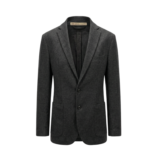 Udo Cuff Unlined Midweight Felted Wool 2 Button Notch Lapel Jacket