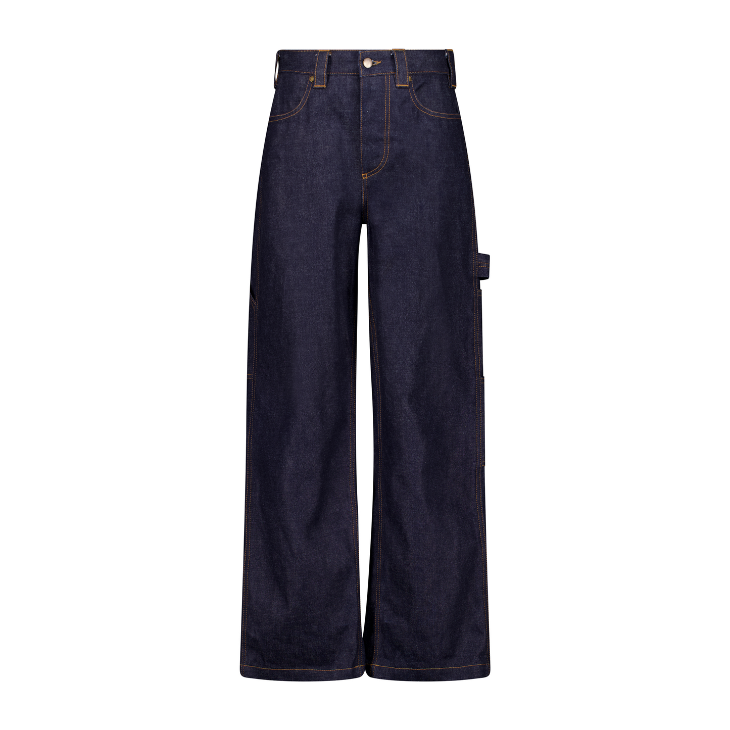 Frankie Raw Denim Straight Leg Workwear Trousers