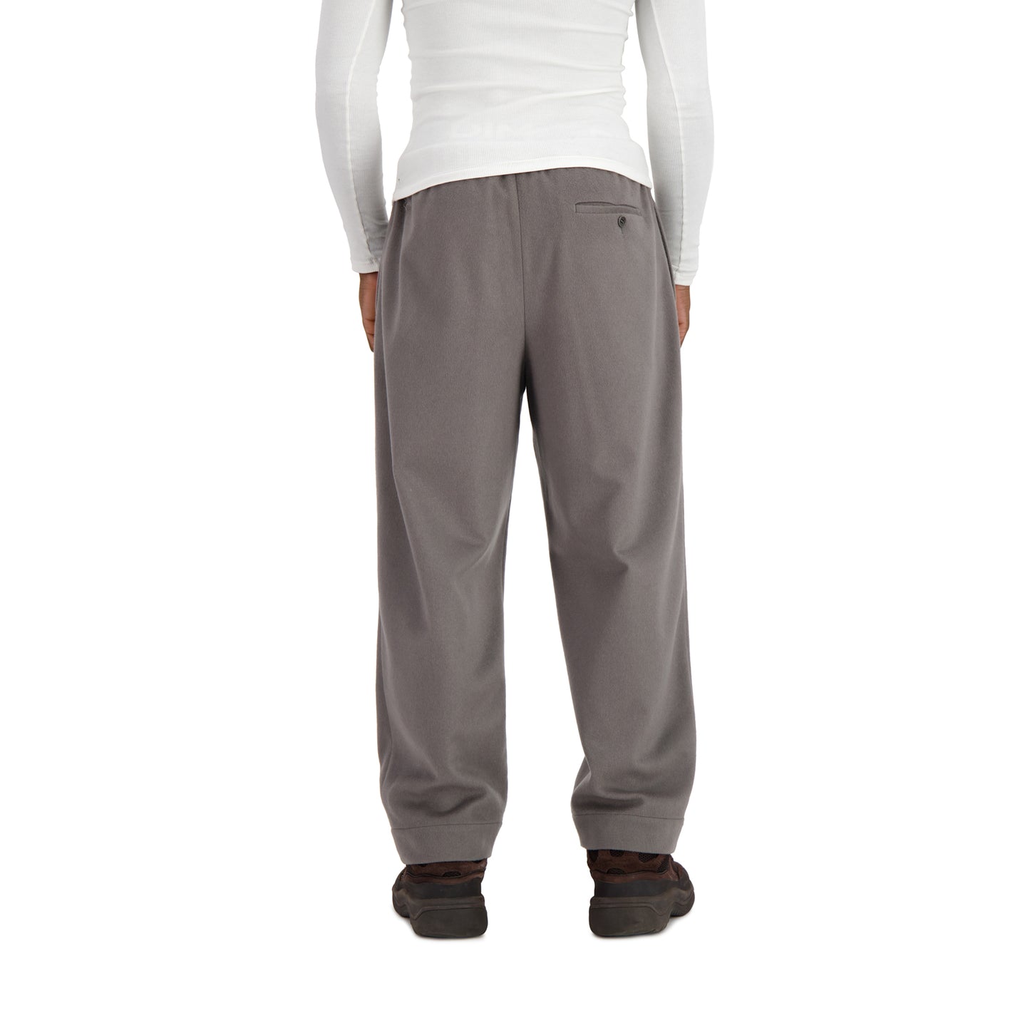 Ed Unlined Cashmere Drawstring Trousers Weimaraner Grey