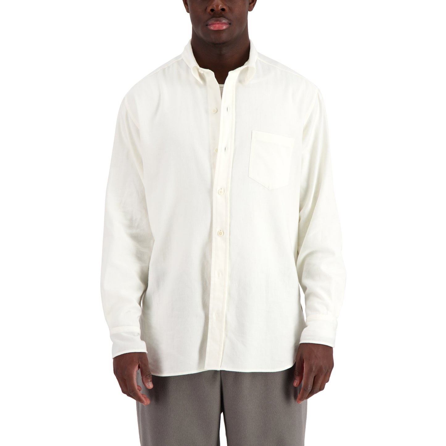 Pablo Exaggerated Unlined Shirt White