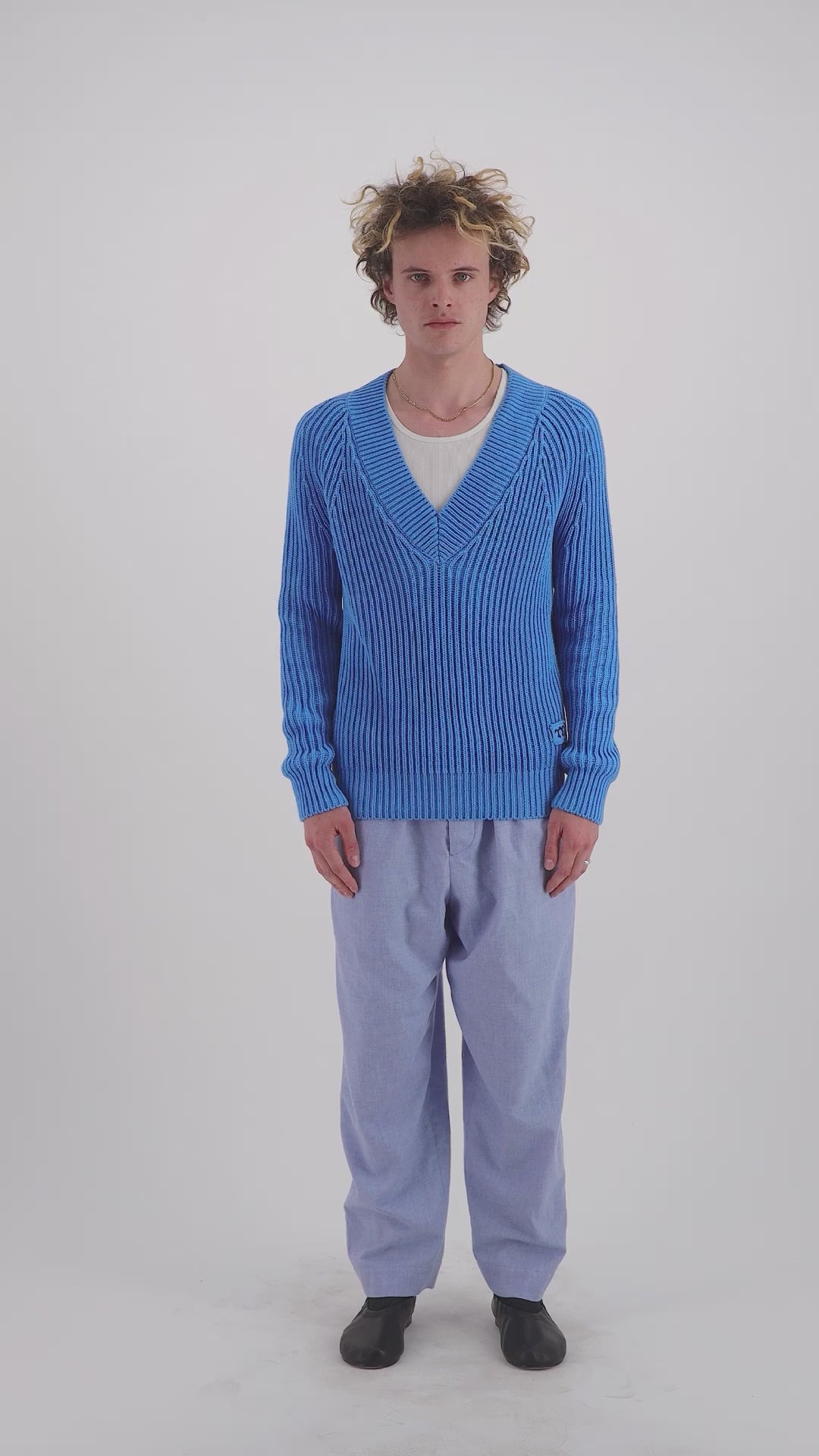 〖本日限定価格〗Random Rib Knit Ensemble RANDOM WAVE RIB KNIT