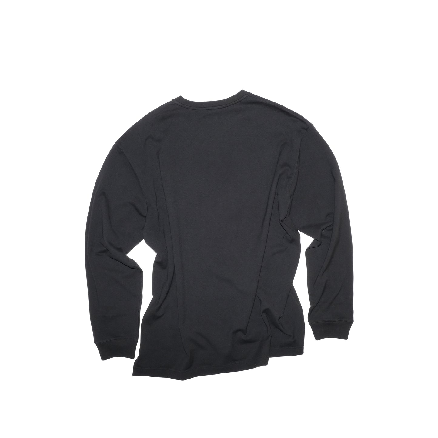 Robert Long Sleeve Cotton T Shirt Black