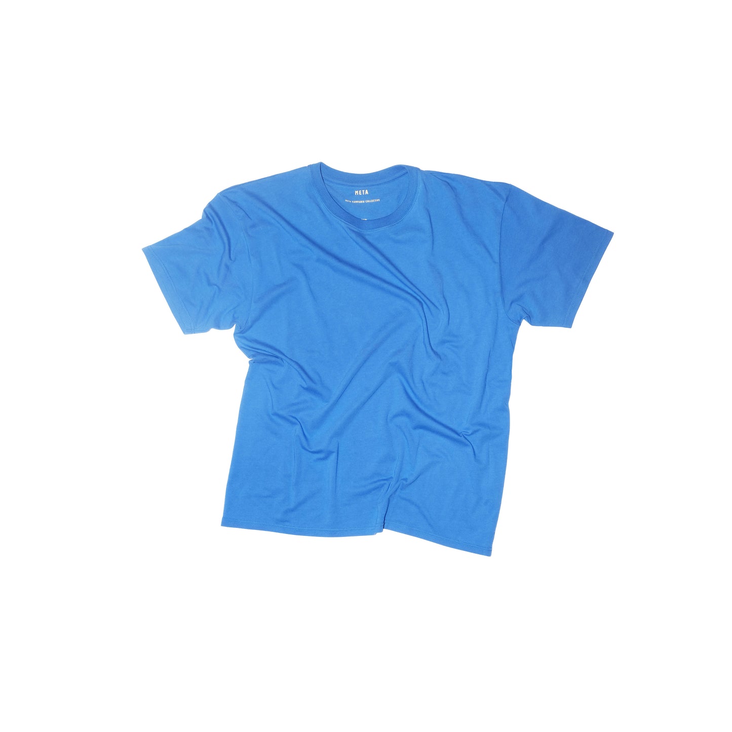 Peter Jersey Cotton T Shirt Meta Blue