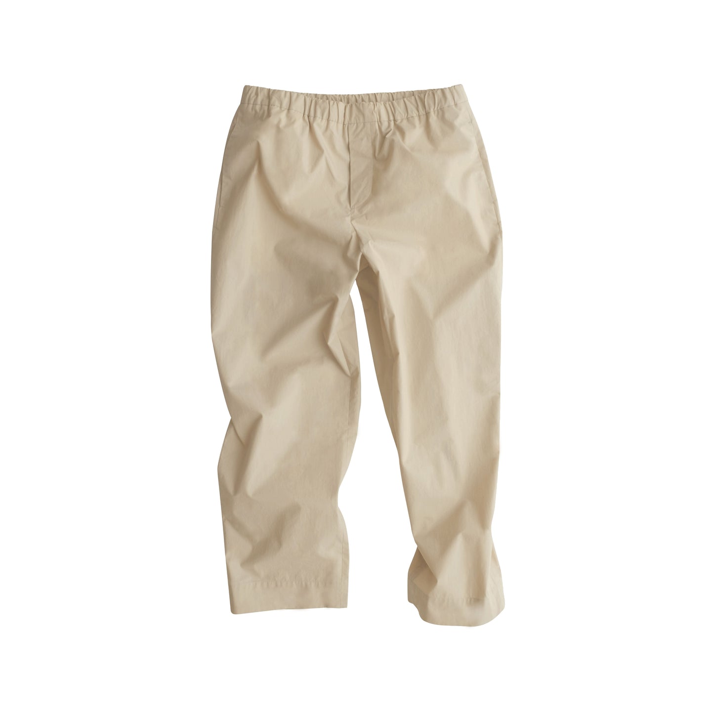 Ed Unlined Cotton Drawstring Trousers Beige
