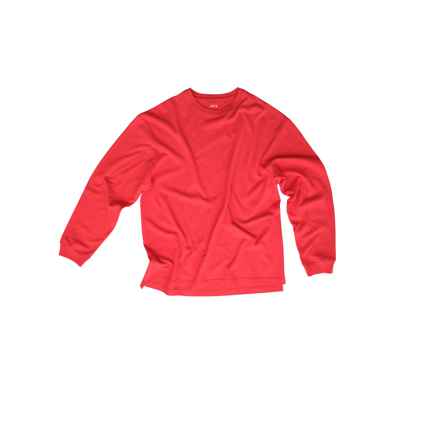 Robert Long Sleeve Cotton T Shirt Red