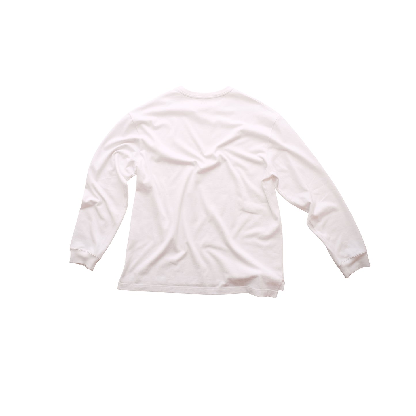 Robert Long Sleeve Cotton T Shirt White