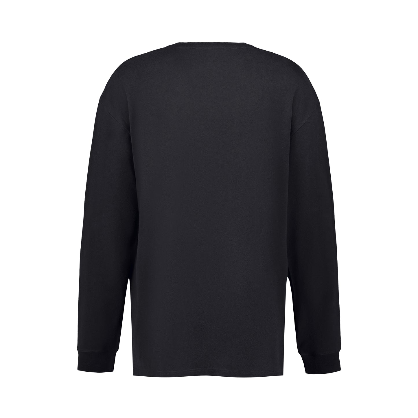Robert Long Sleeve Cotton T Shirt Black