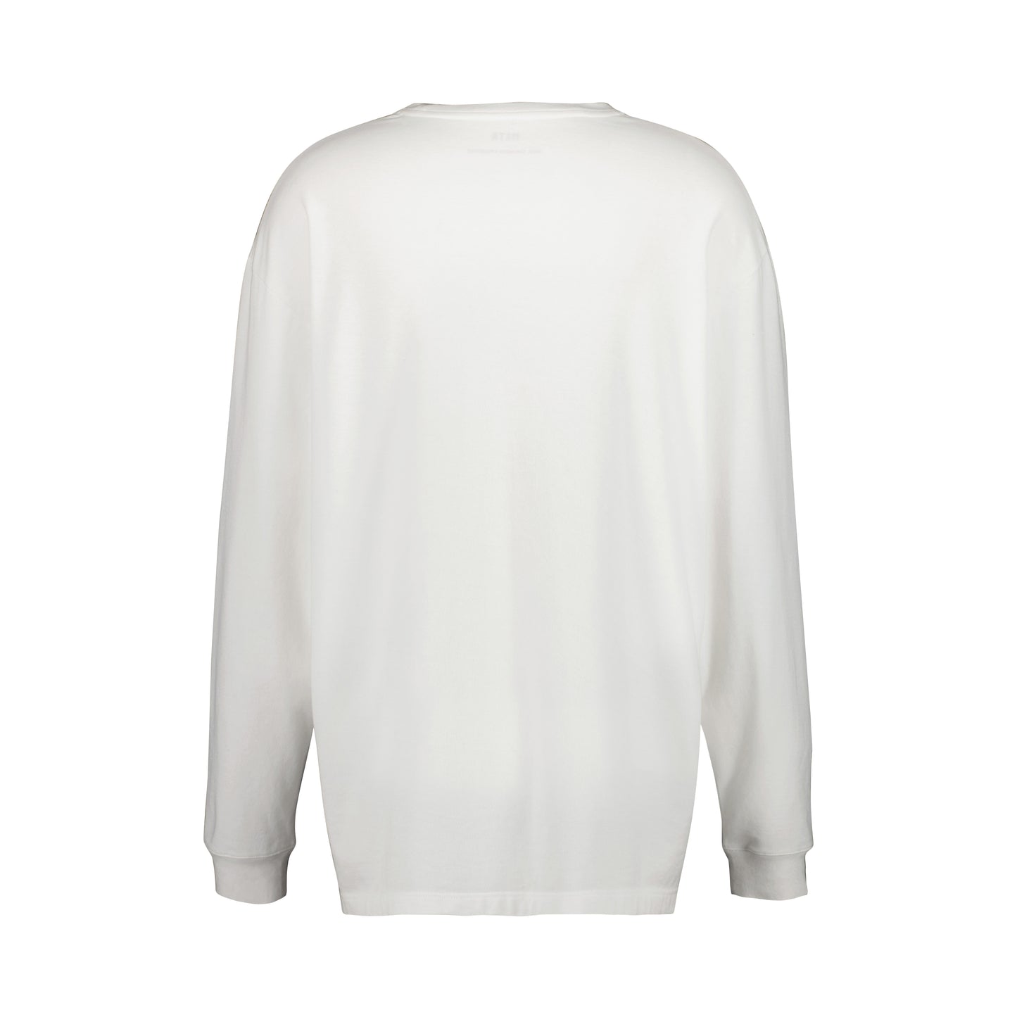 Robert Long Sleeve Cotton T Shirt White