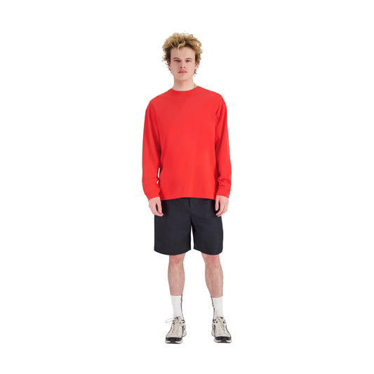 Robert Long Sleeve Cotton T Shirt Red