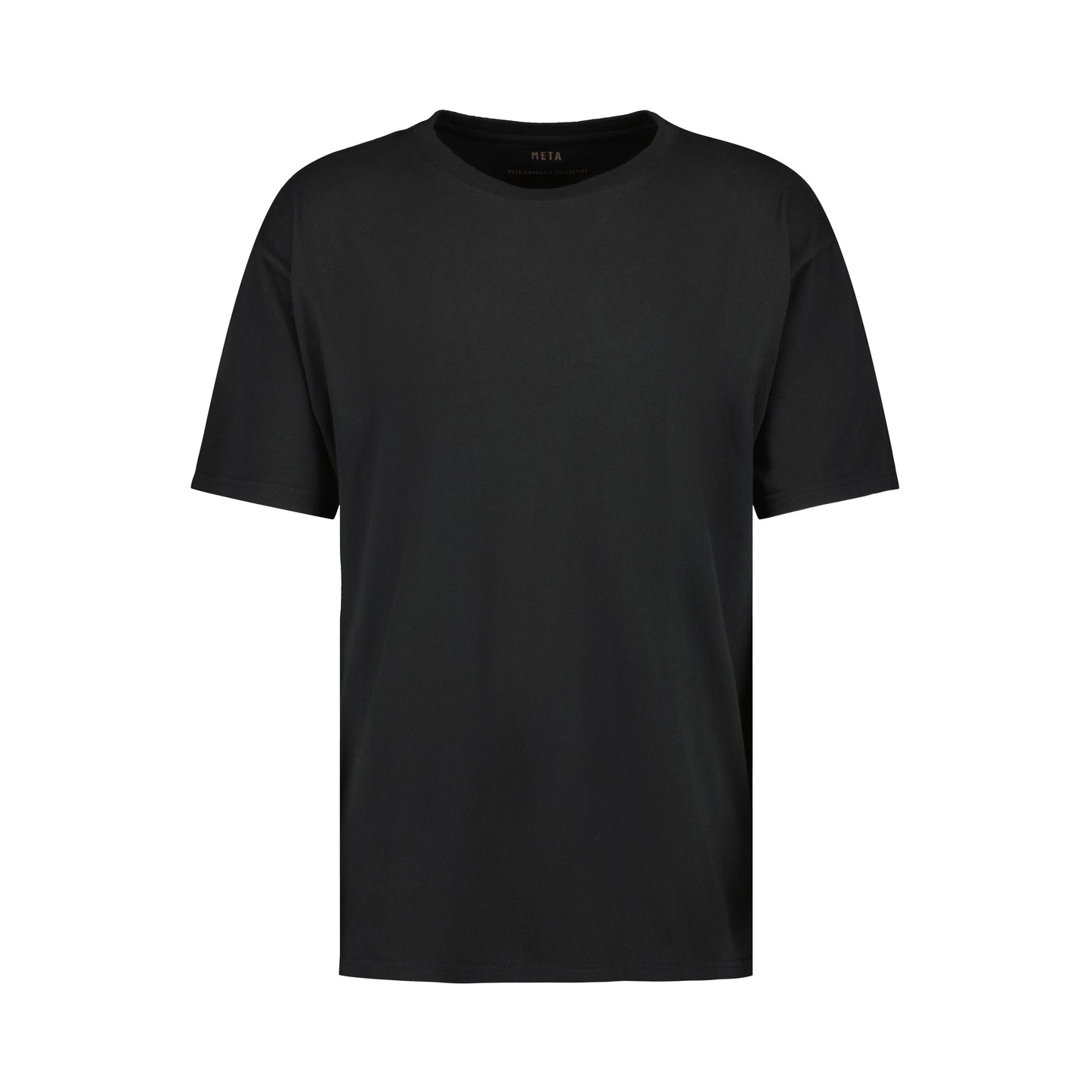 Peter Jersey Cotton T Shirt Black