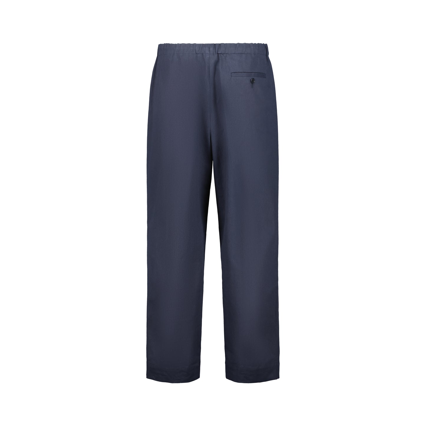 Ed Unlined Cotton Drawstring Trousers Navy