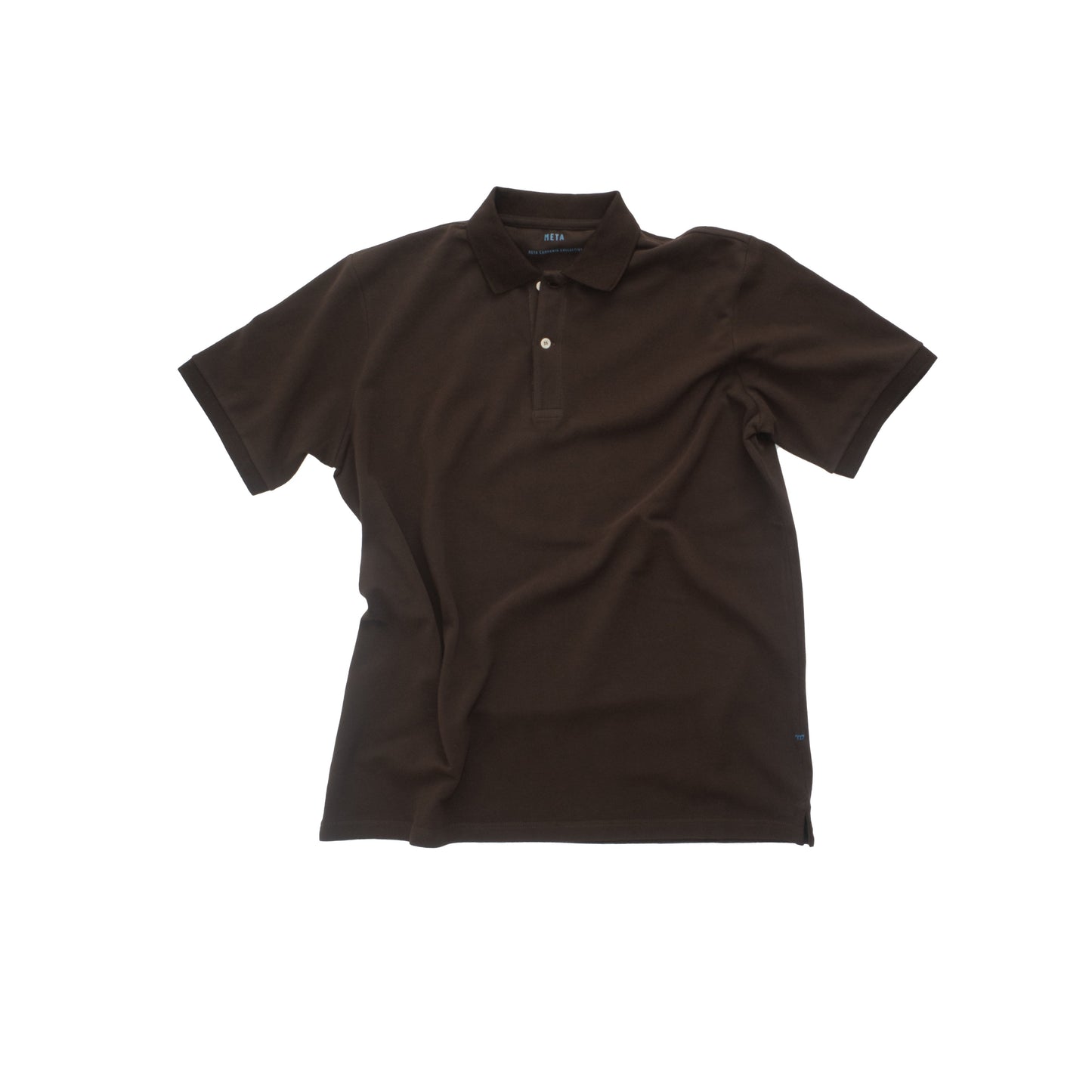 Frank Jersey Cotton Piquet Polo Dark Chocolate Brown