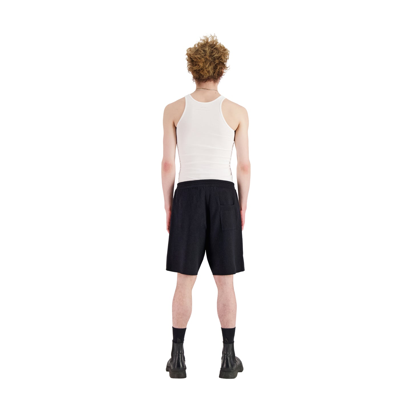 Keith Knitted Cashmere Shorts Black