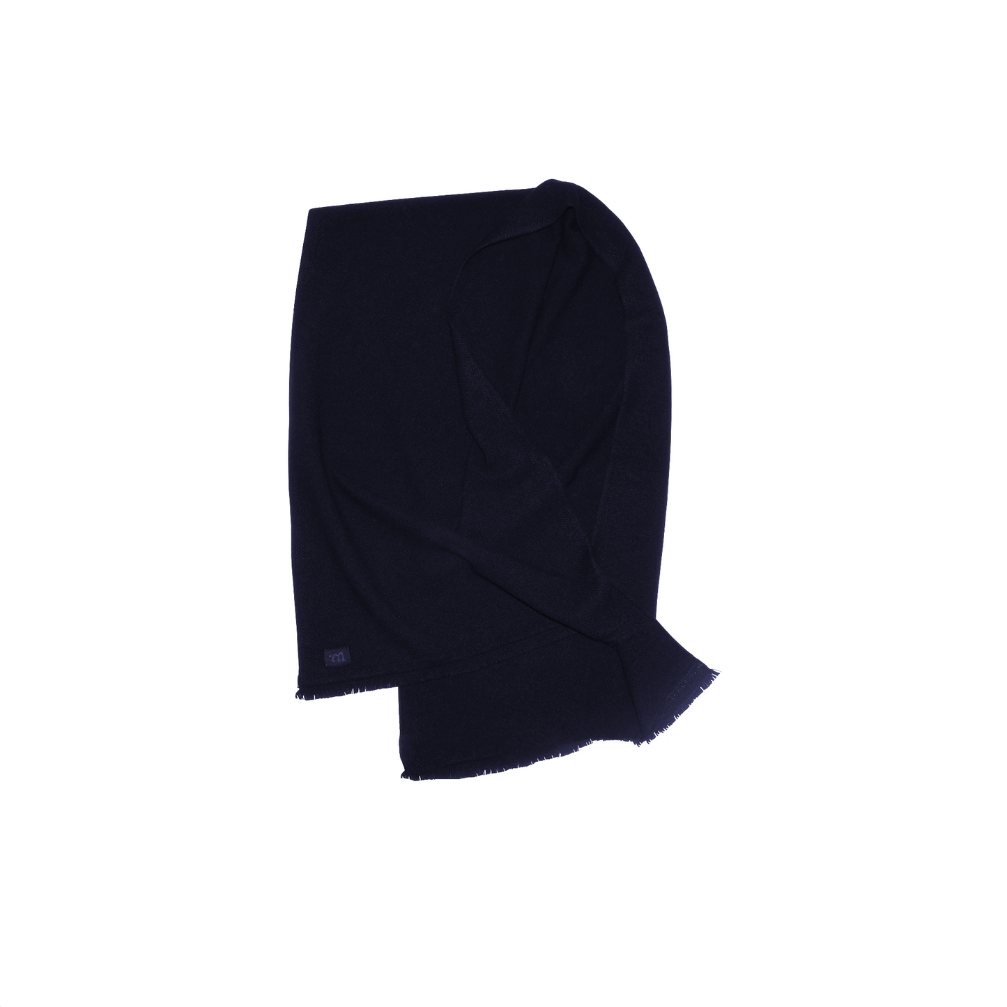 June Knitted Cashmere Scarf Midnight Blue